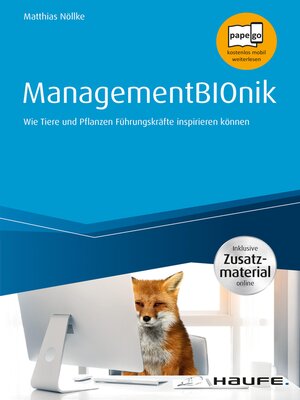 cover image of ManagementBIOnik--inklusive Arbeitshilfen online
